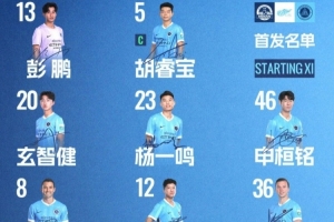深圳新鹏城客战河南俱乐部彩陶坊首发阵容出炉!配图